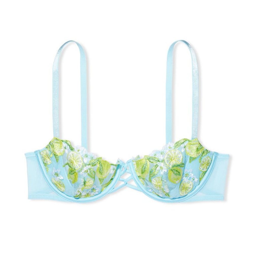 NWT! Victoria Secret 'DREAM ANGELS Wicked Unlined Lace-Up Balconette Bra'